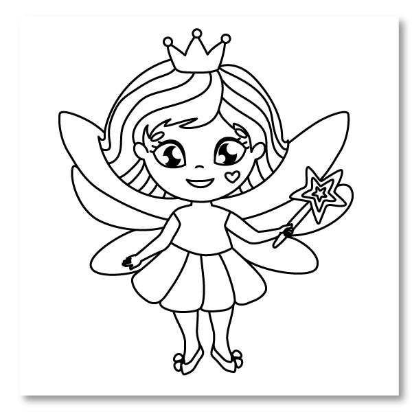 Fairy Coloring Pages - Coloring Home Club